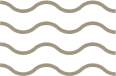 The image shows a pattern of undulating, wave-like lines with cutouts, arranged in horizontal rows against a transparent background.